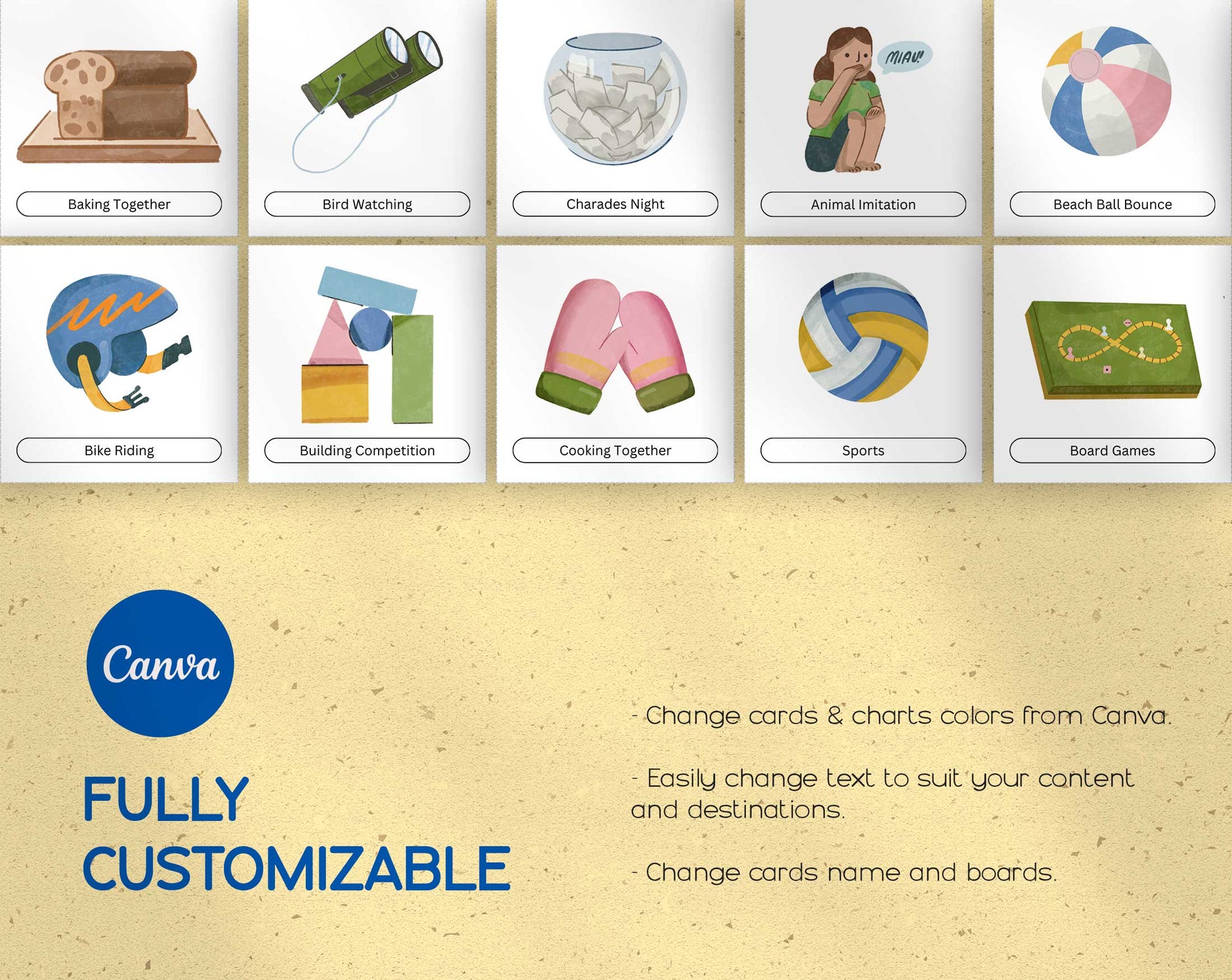 225+ Customizable Kids' Activity & Chore Cards - PLR Bundle