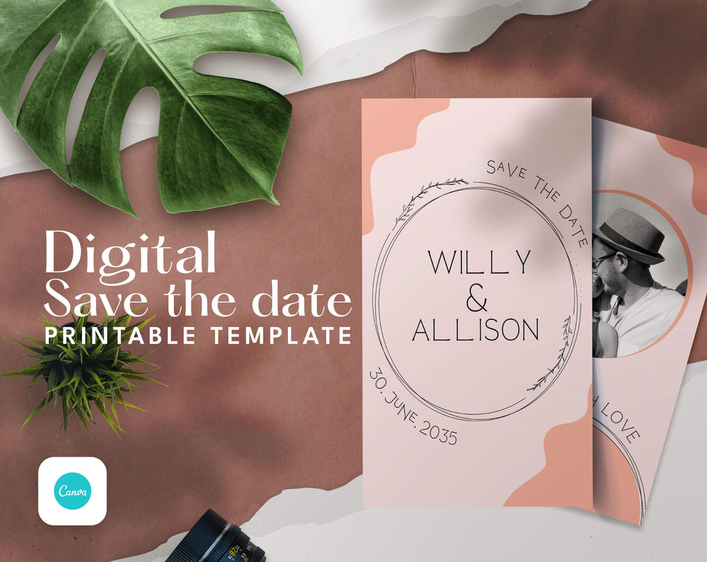 Save The Date and Wedding Program Templates - PLR Bundle