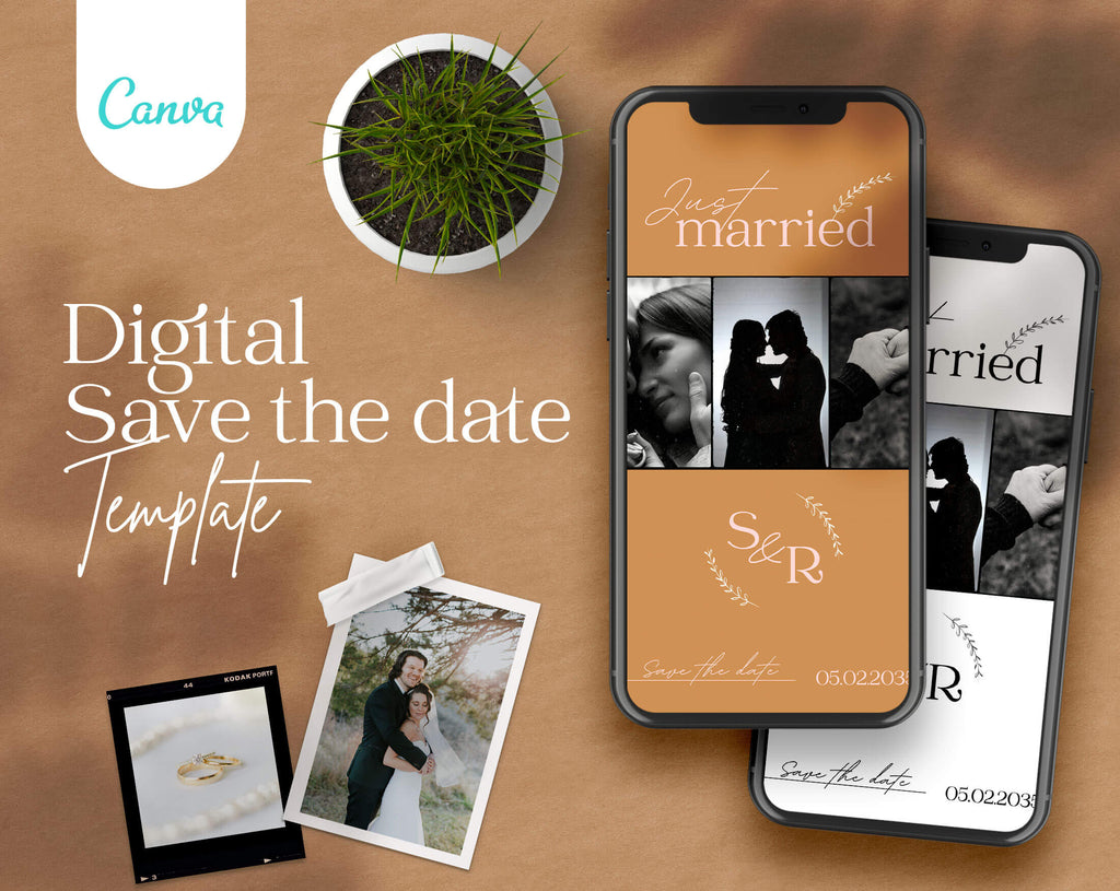 Save The Date and Wedding Program Templates - PLR Bundle