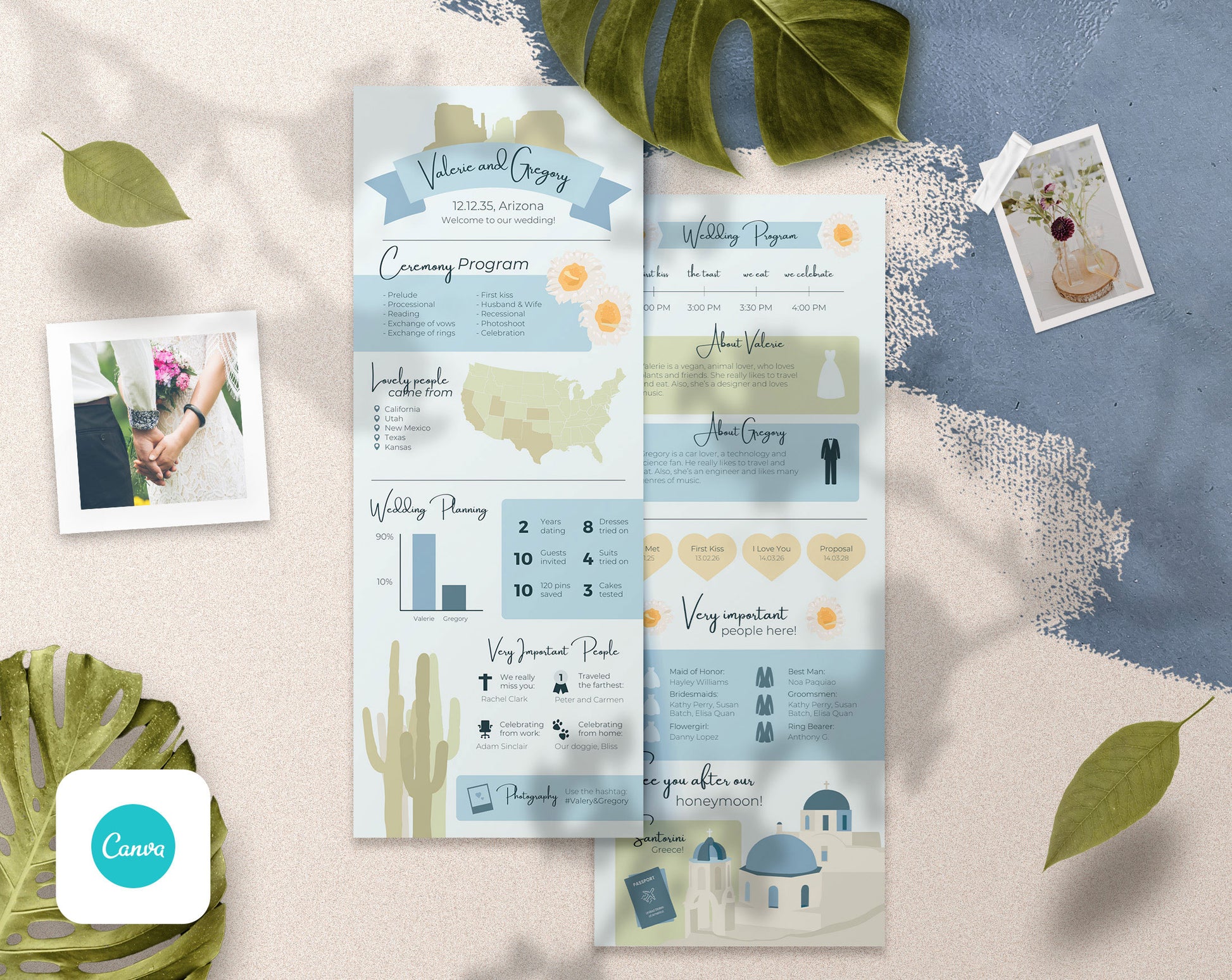 Save The Date and Wedding Program Templates - PLR Bundle
