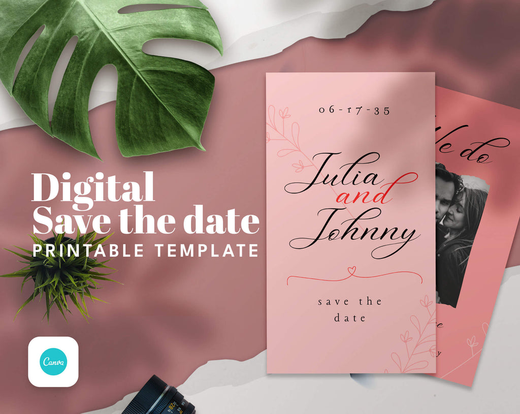 Save The Date and Wedding Program Templates - PLR Bundle