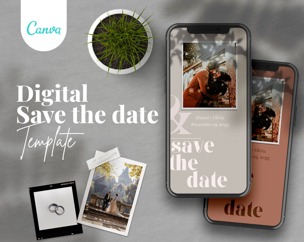 Save The Date and Wedding Program Templates - PLR Bundle