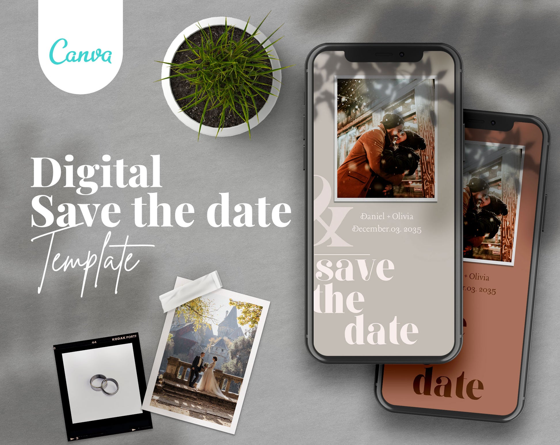 Save The Date and Wedding Program Templates - PLR Bundle