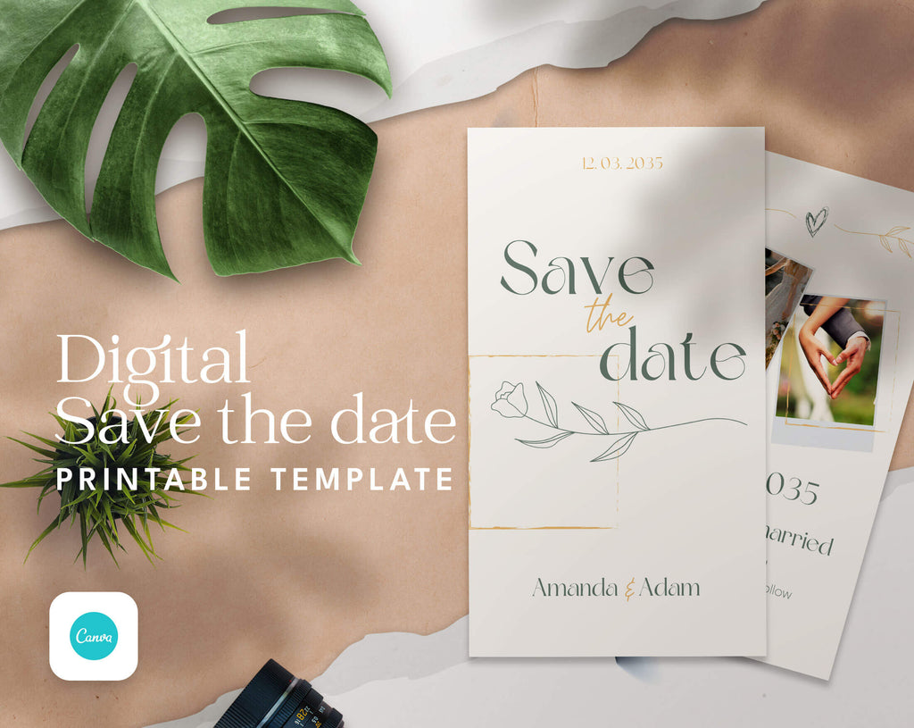 Save The Date and Wedding Program Templates - PLR Bundle