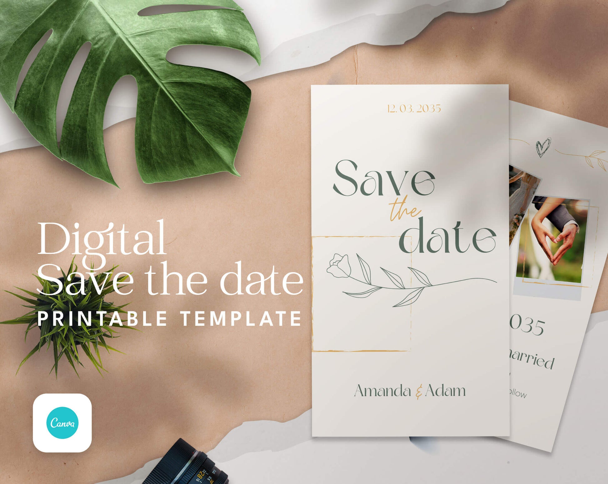 Save The Date and Wedding Program Templates - PLR Bundle