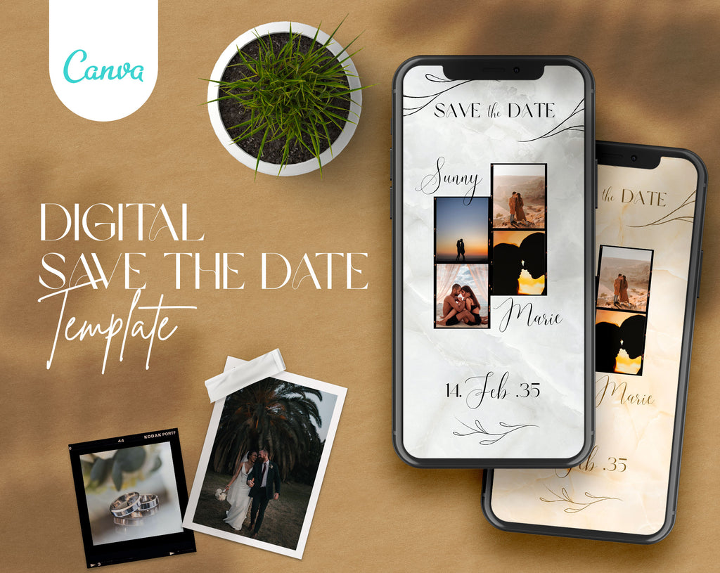 Save The Date and Wedding Program Templates - PLR Bundle
