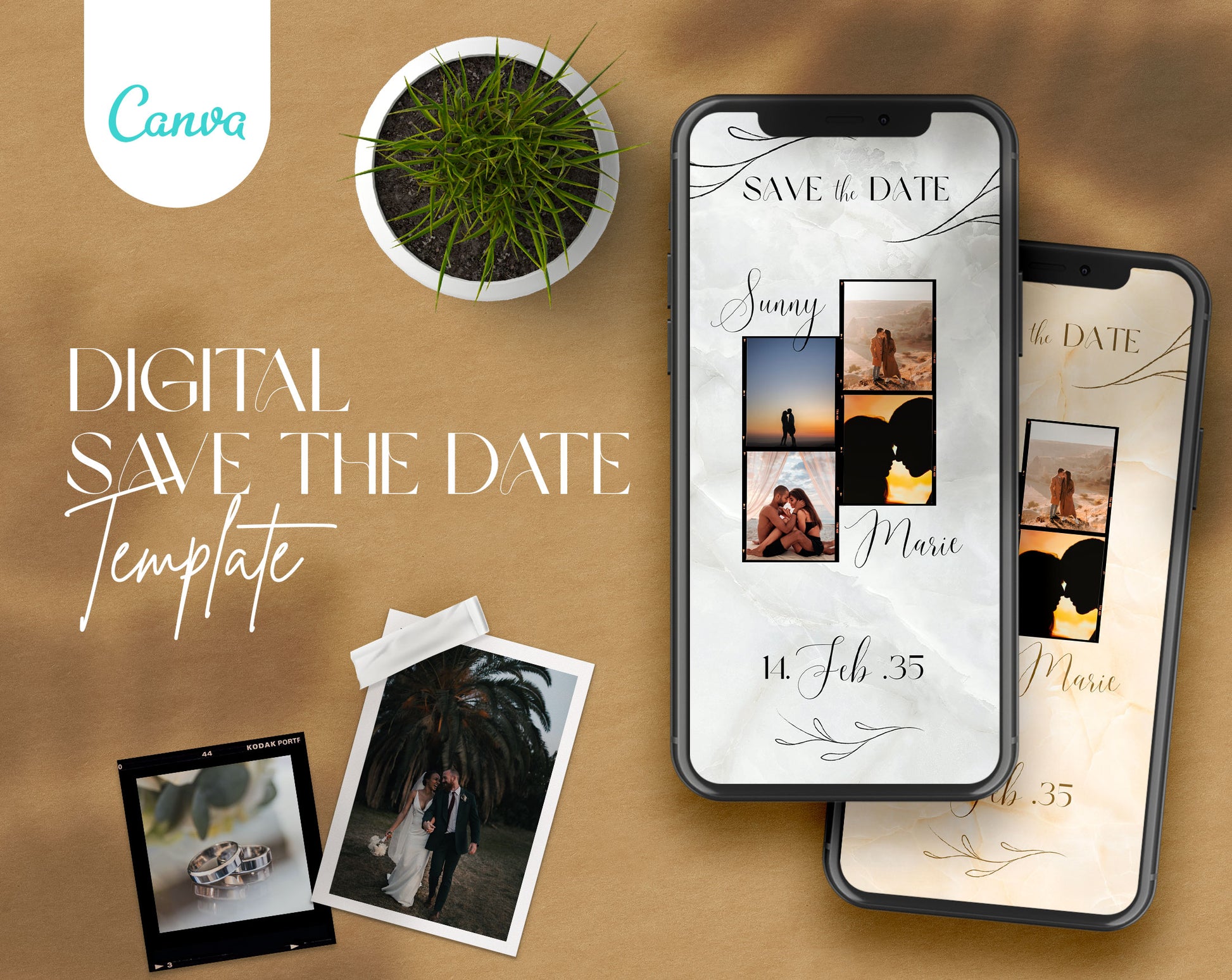 Save The Date and Wedding Program Templates - PLR Bundle