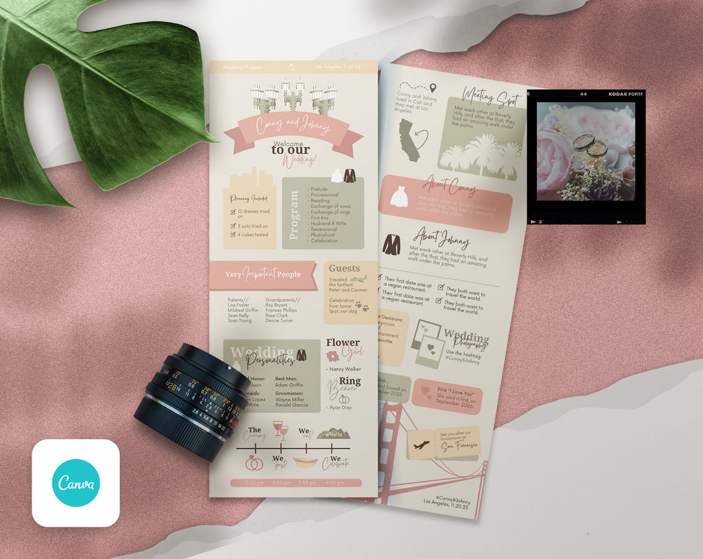 Save The Date and Wedding Program Templates - PLR Bundle