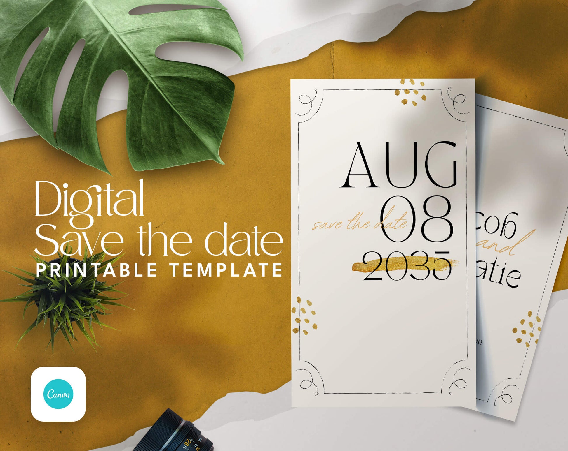 Save The Date and Wedding Program Templates - PLR Bundle