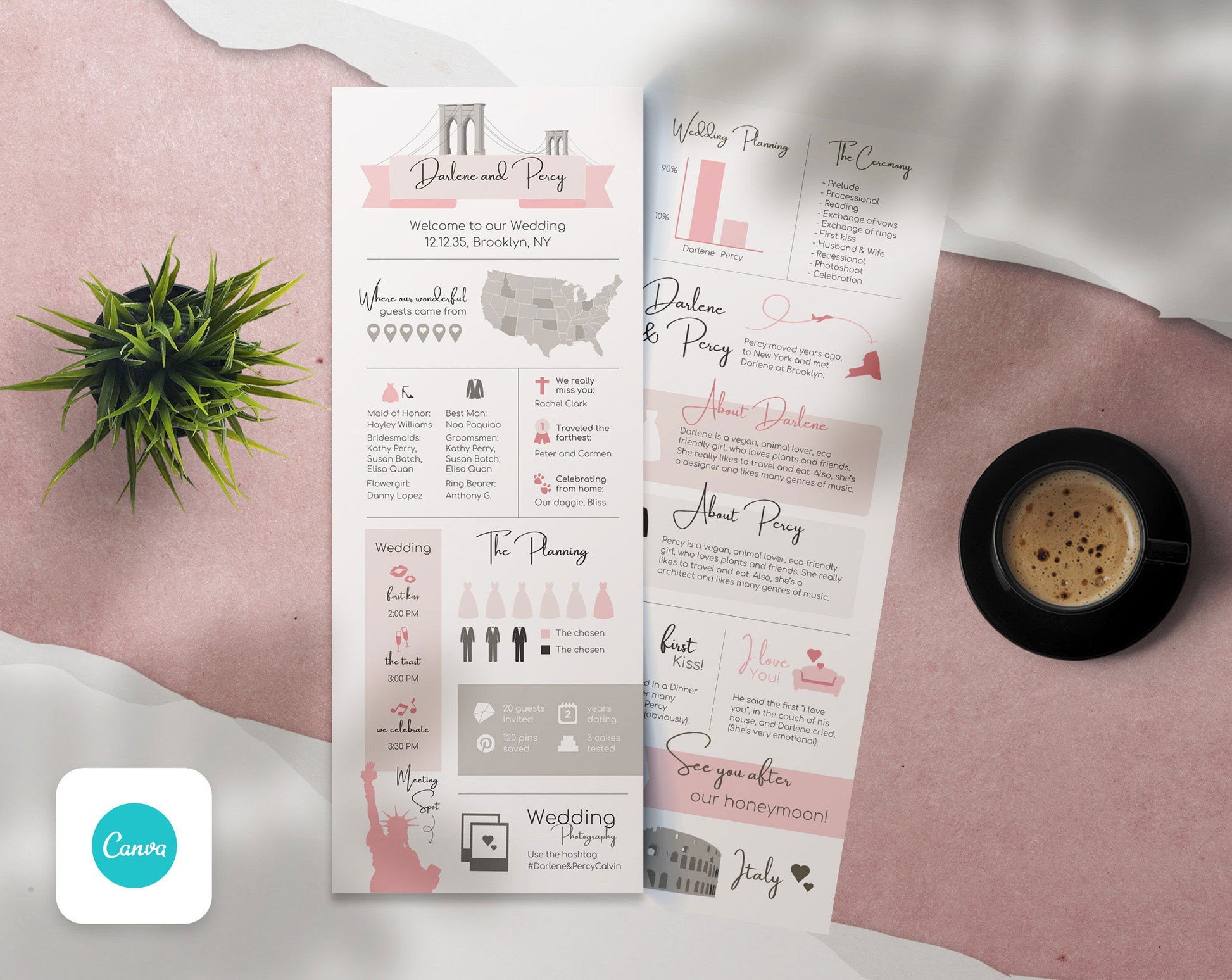 Save The Date and Wedding Program Templates - PLR Bundle