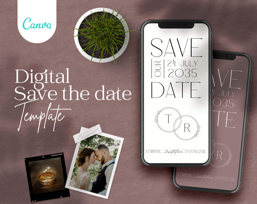 Save The Date and Wedding Program Templates - PLR Bundle