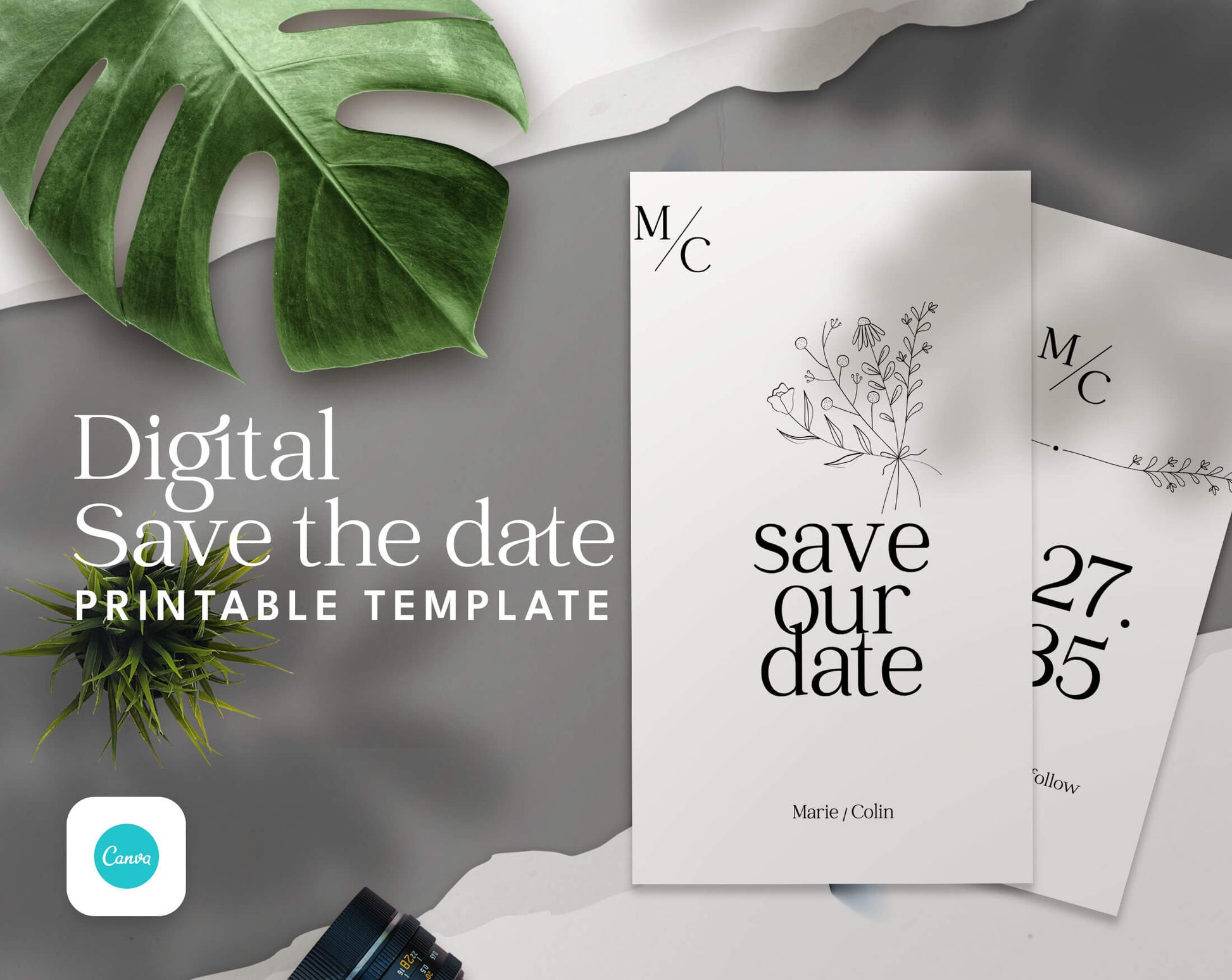 Save The Date and Wedding Program Templates - PLR Bundle
