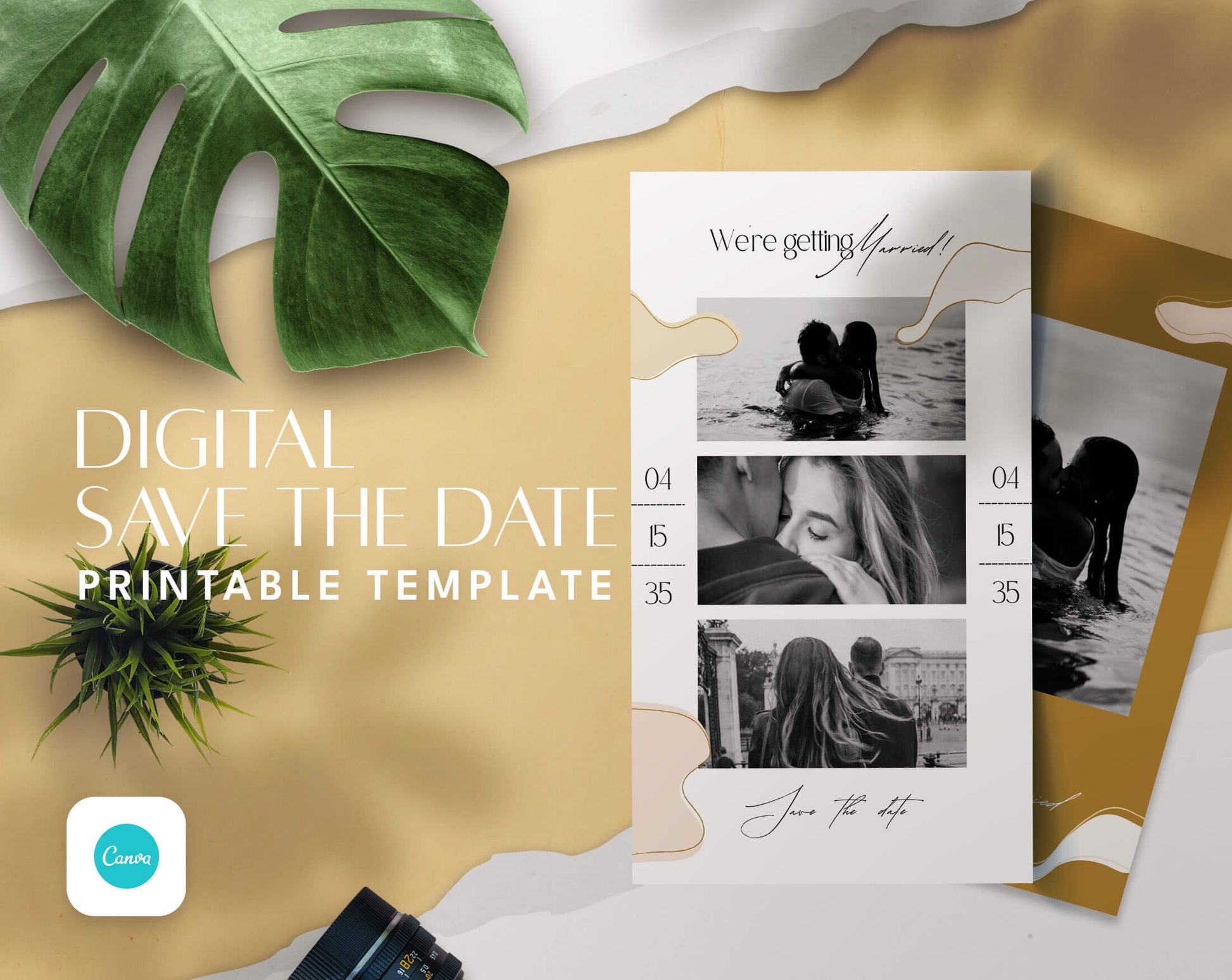 Save The Date and Wedding Program Templates - PLR Bundle