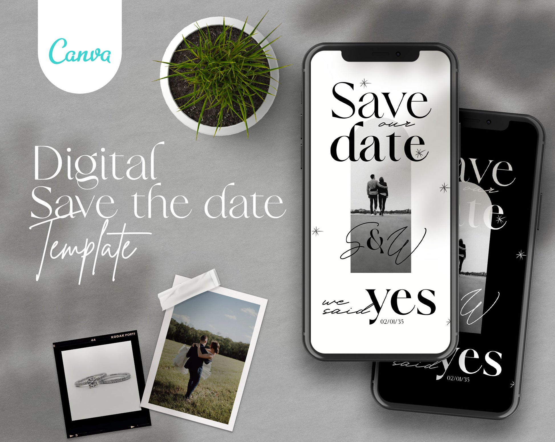 Save The Date and Wedding Program Templates - PLR Bundle