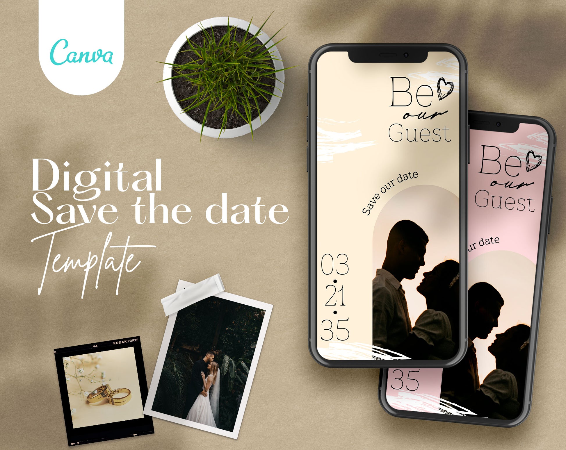 Save The Date and Wedding Program Templates - PLR Bundle