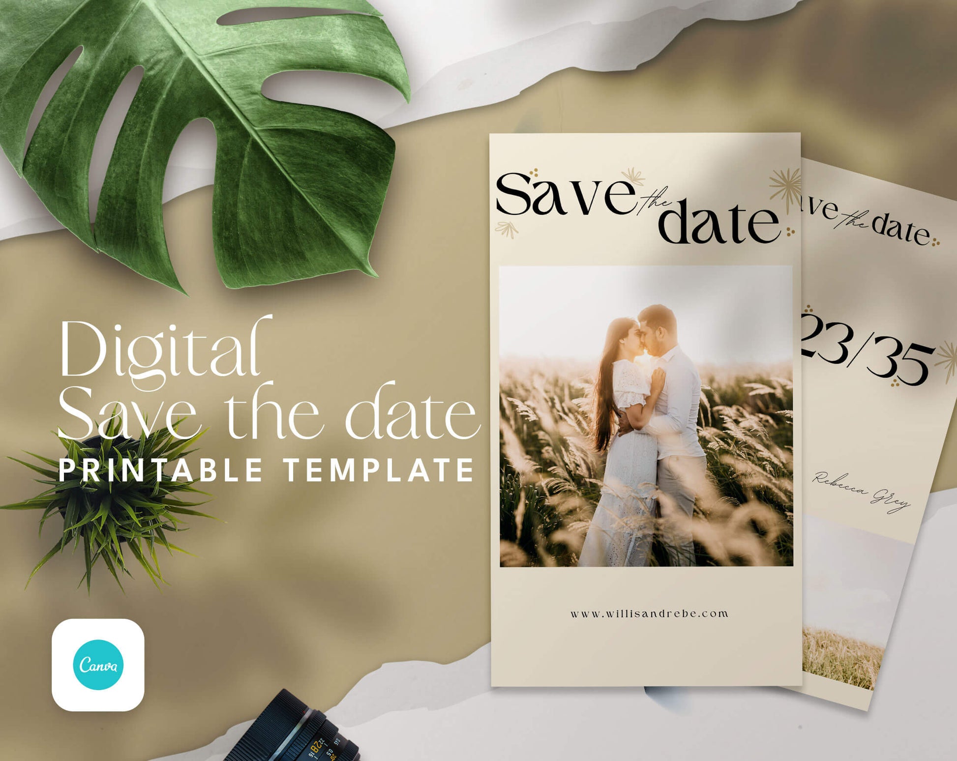 Save The Date and Wedding Program Templates - PLR Bundle