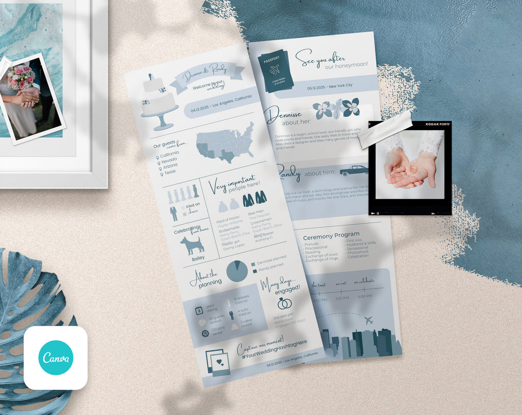 Save The Date and Wedding Program Templates - PLR Bundle