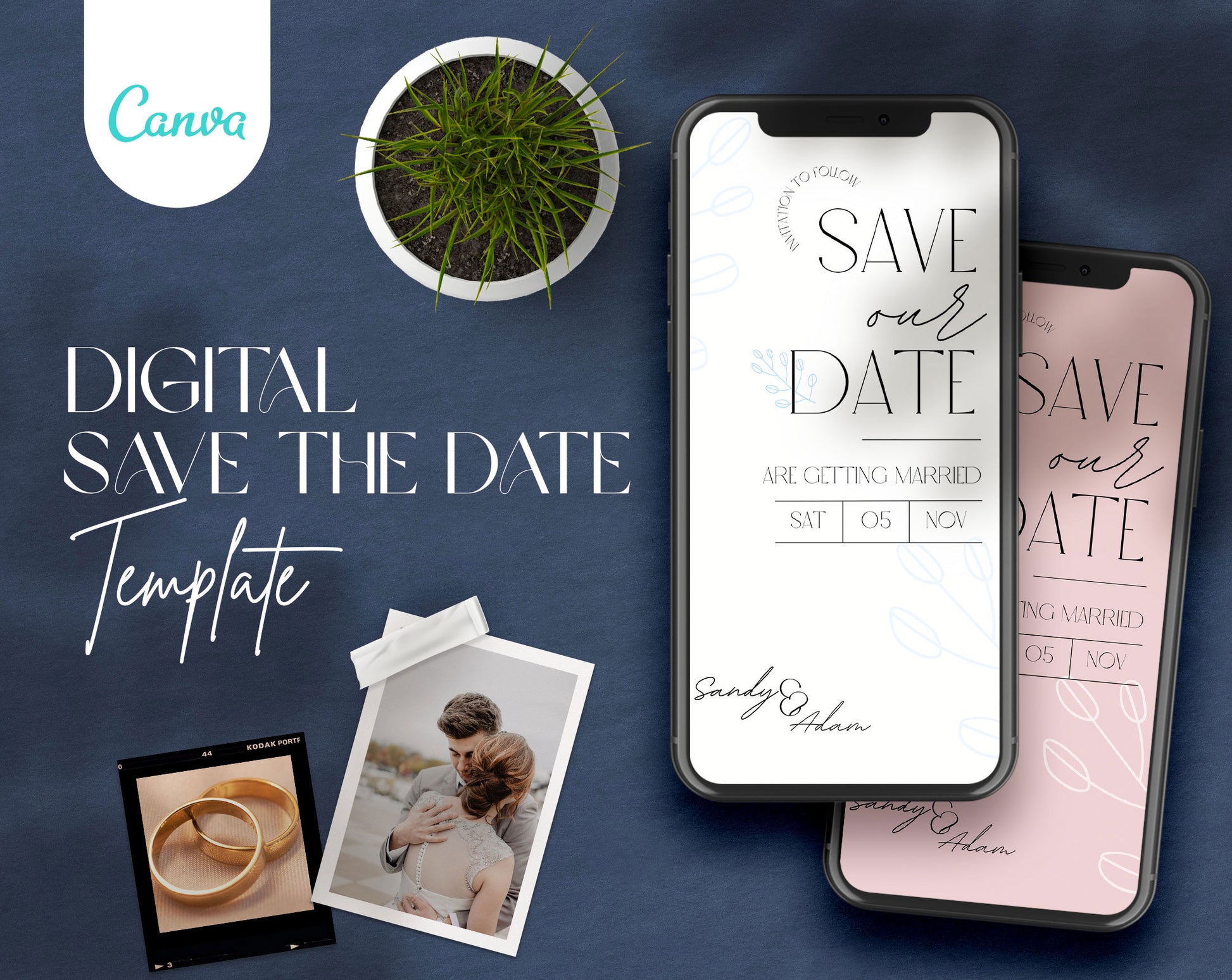 Save The Date and Wedding Program Templates - PLR Bundle