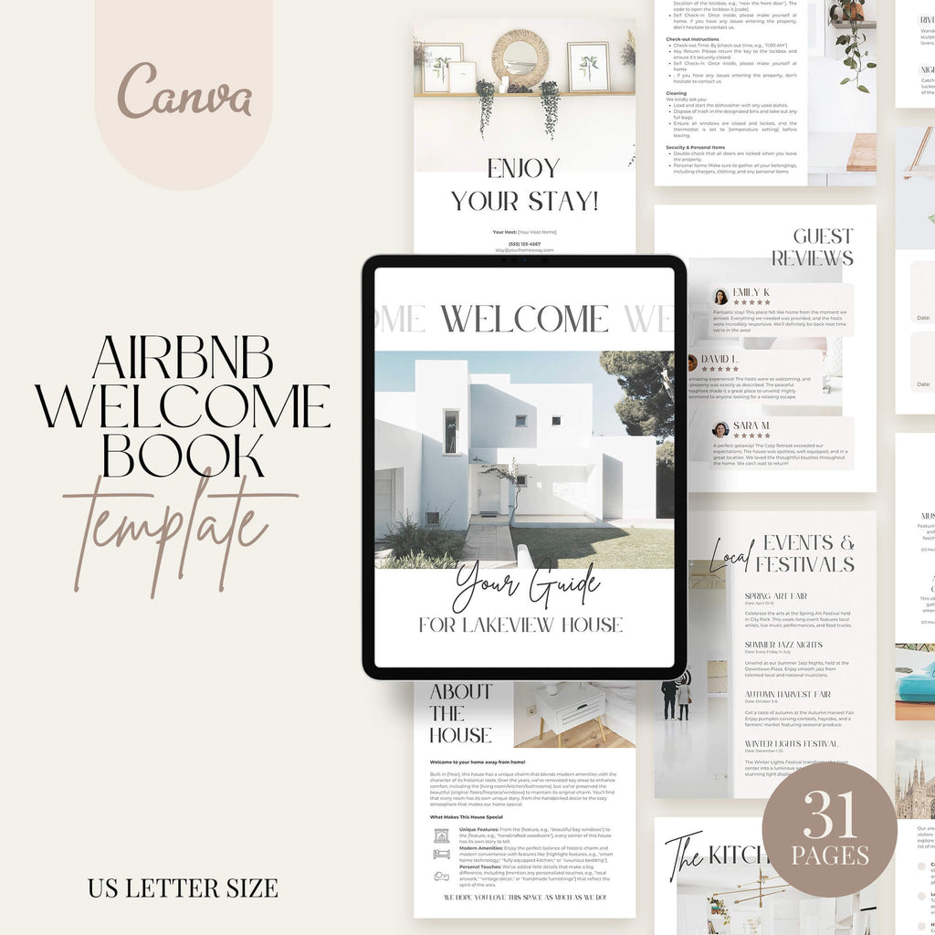Airbnb Welcome Book Templates - PLR Bundle