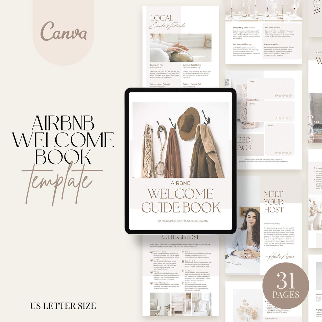 Airbnb Welcome Book Templates - PLR Bundle