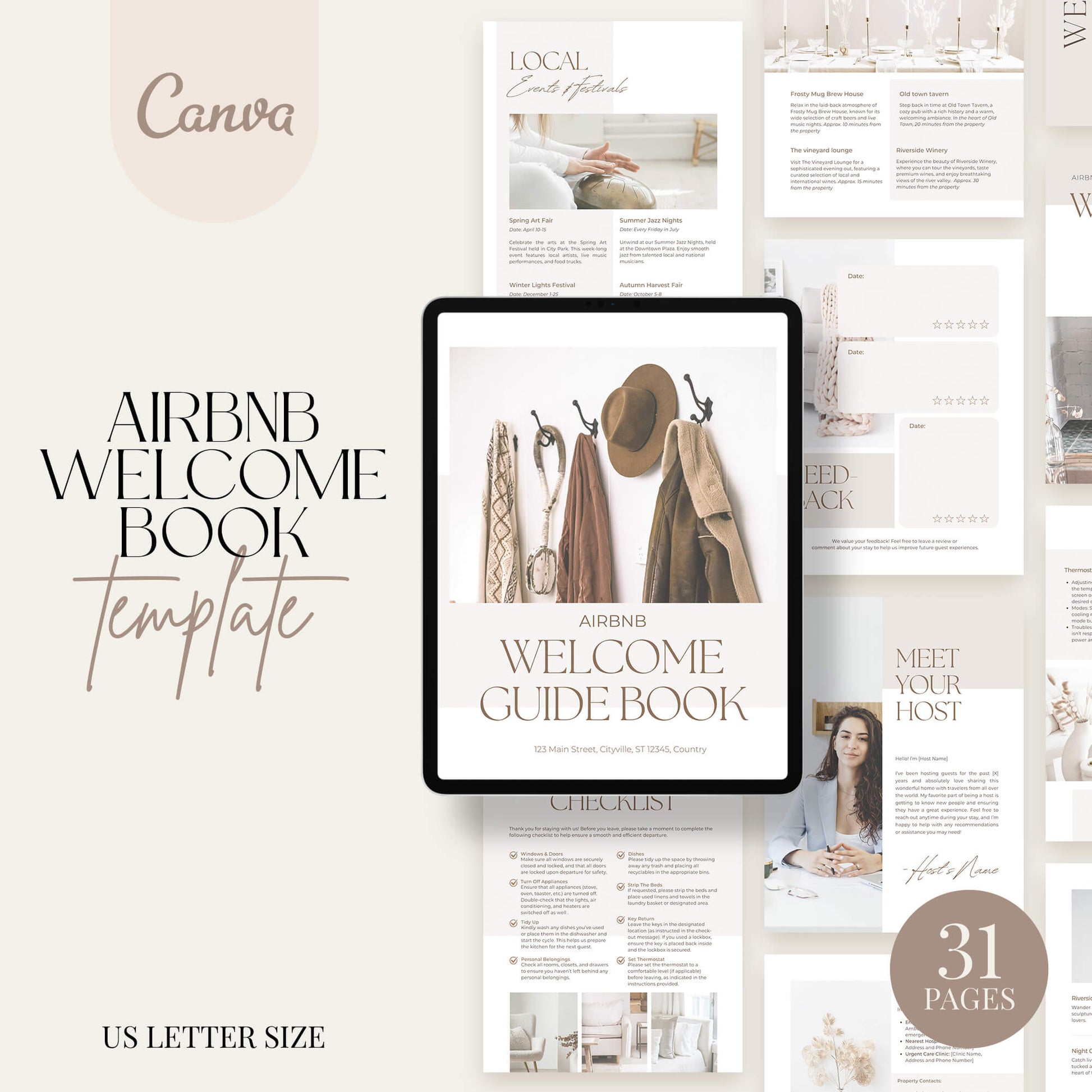 Airbnb Welcome Book Templates - PLR Bundle