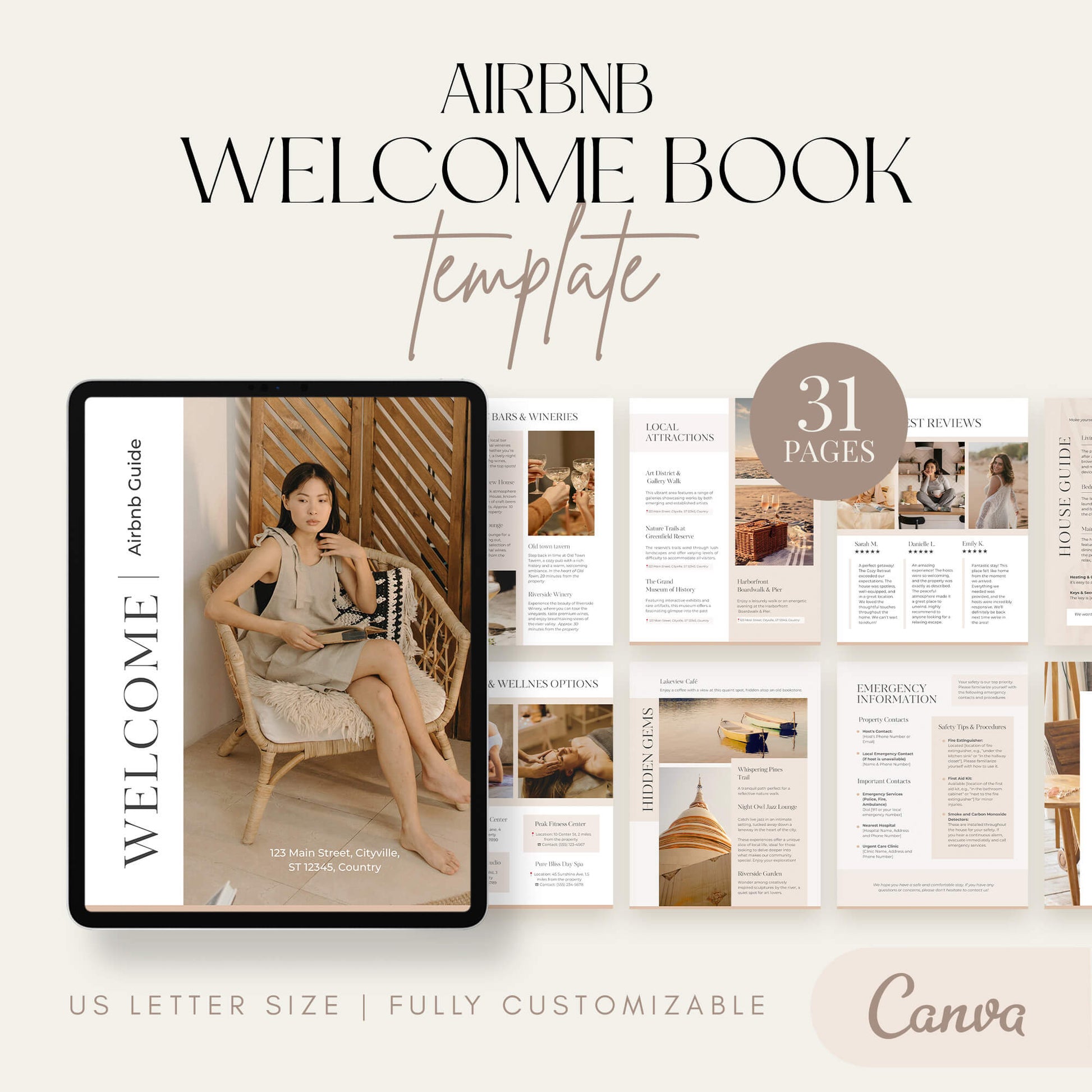 Airbnb Welcome Book Templates - PLR Bundle
