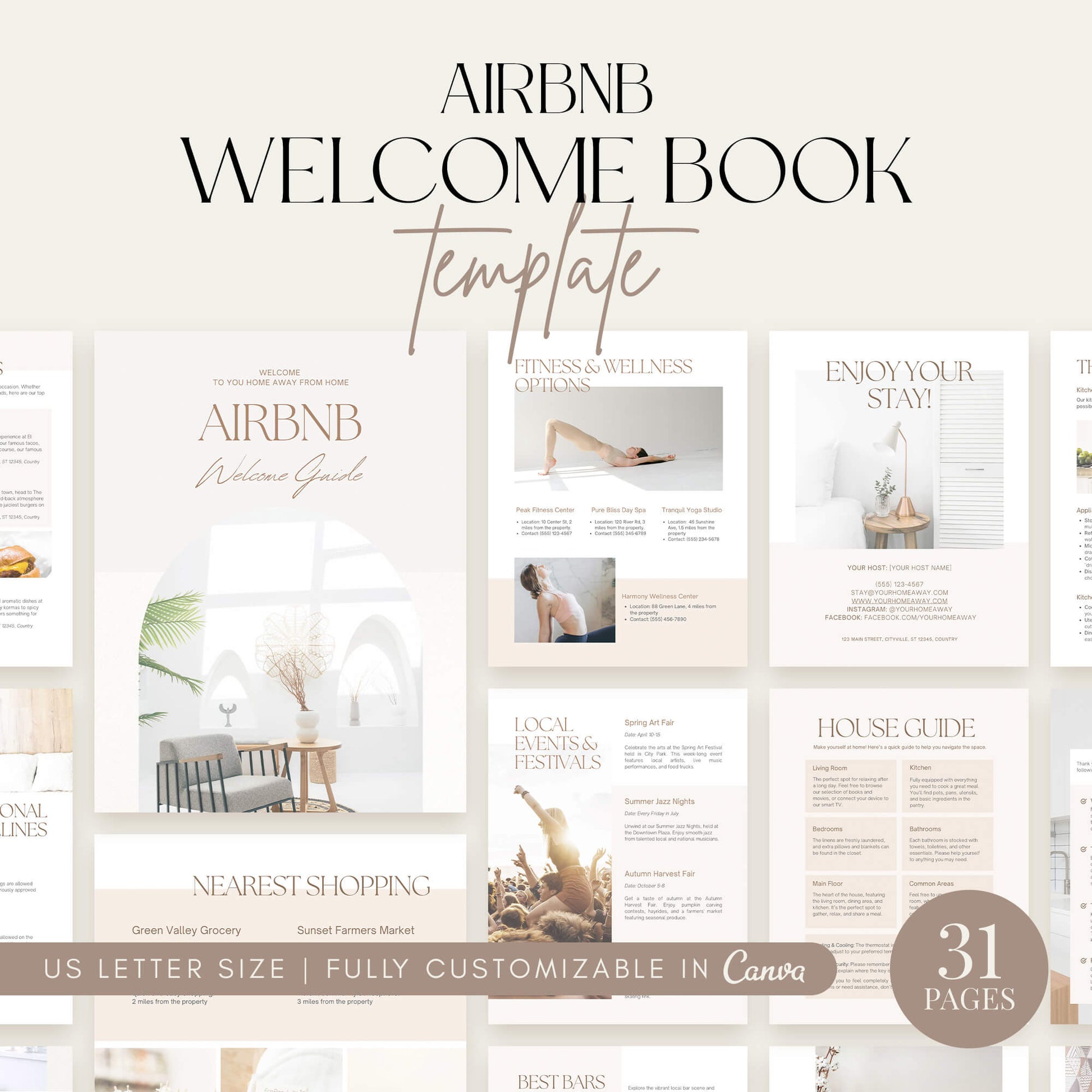 Airbnb Welcome Book Templates - PLR Bundle