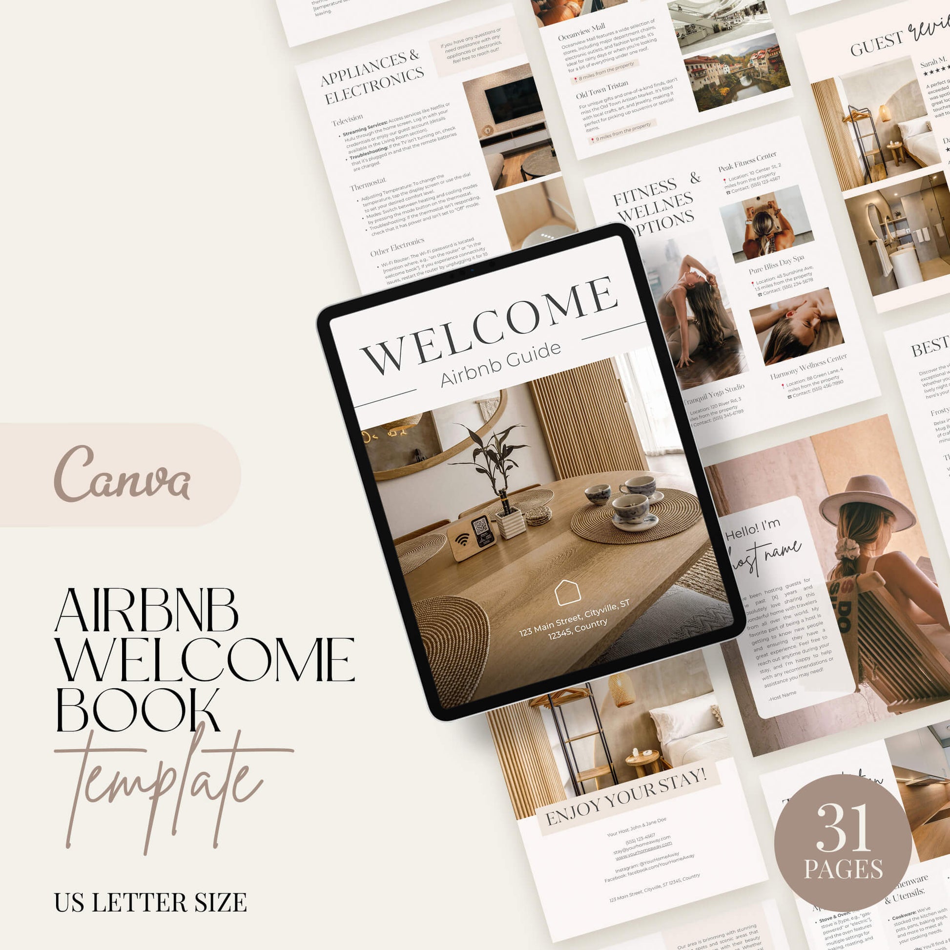 Airbnb Welcome Book Templates - PLR Bundle