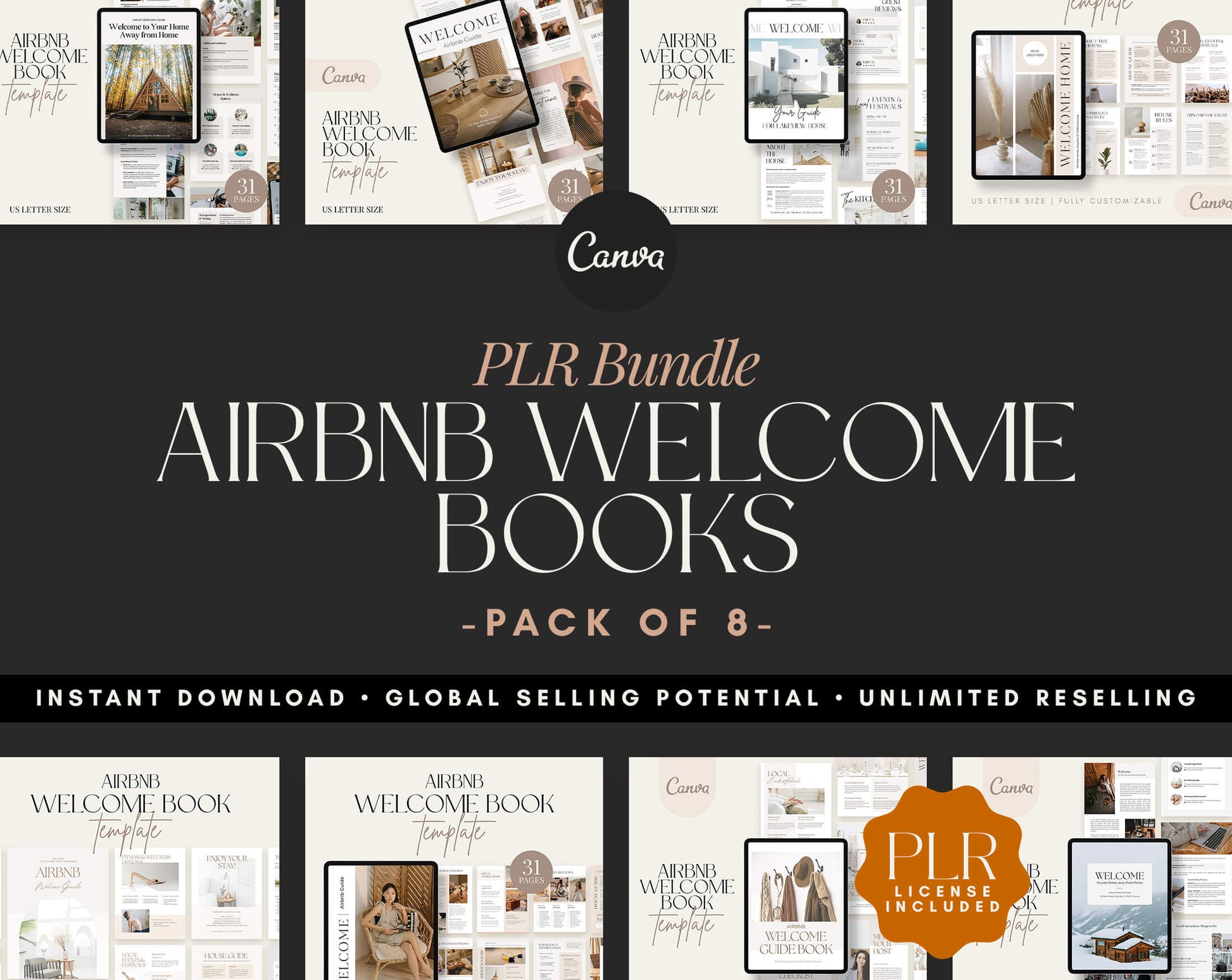 Airbnb Welcome Book Templates - PLR Bundle