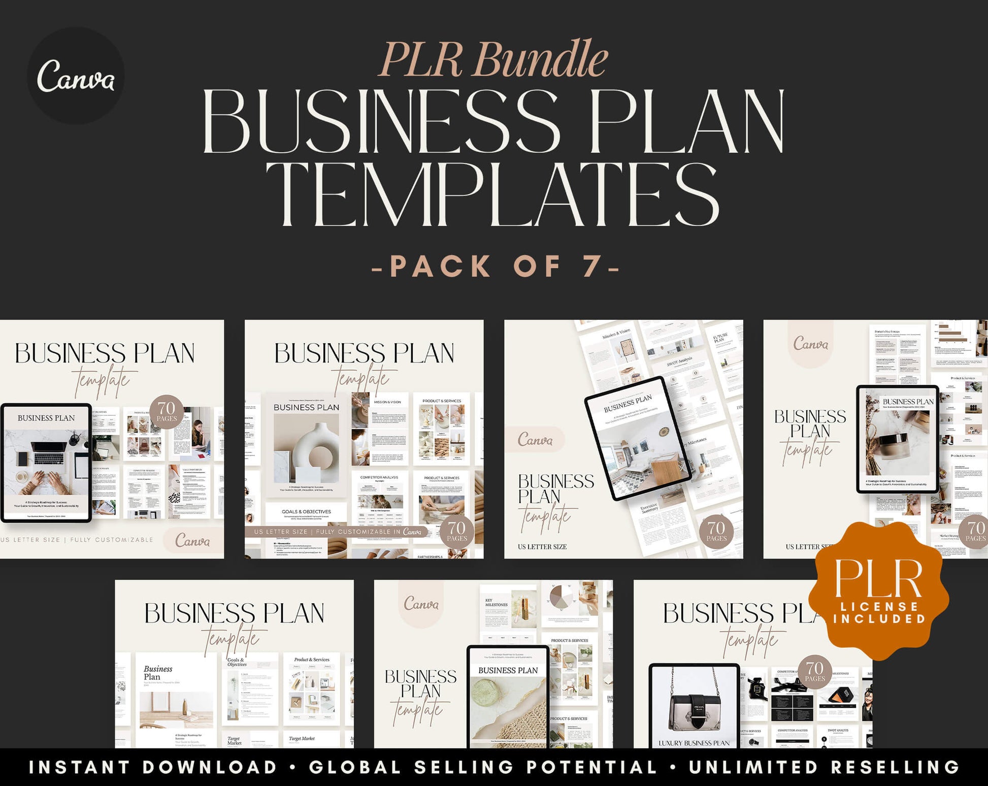 Business Plan Templates - PLR Bundle