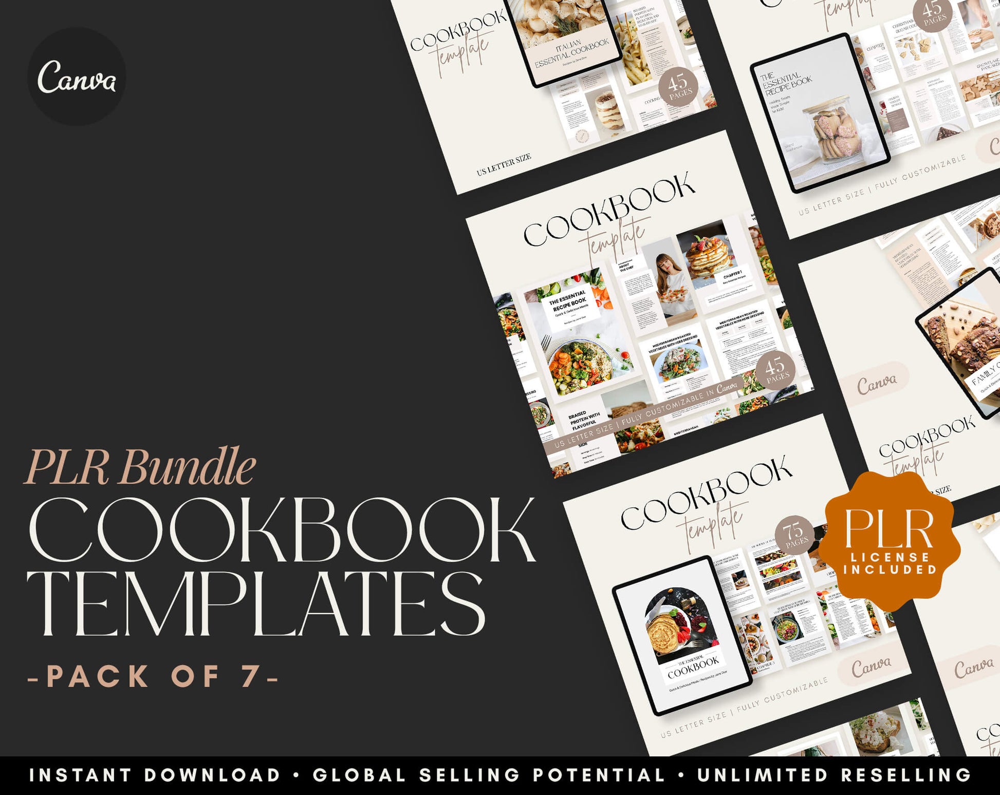Cookbook Templates - PLR Bundle