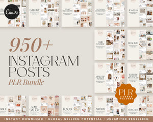Instagram Posts for Service Businesses - PLR Bundle
