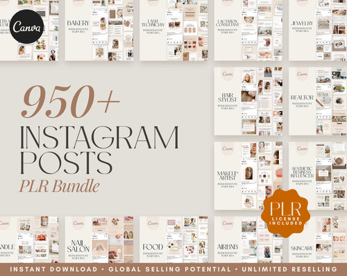 Instagram Posts for Service Businesses - PLR Bundle