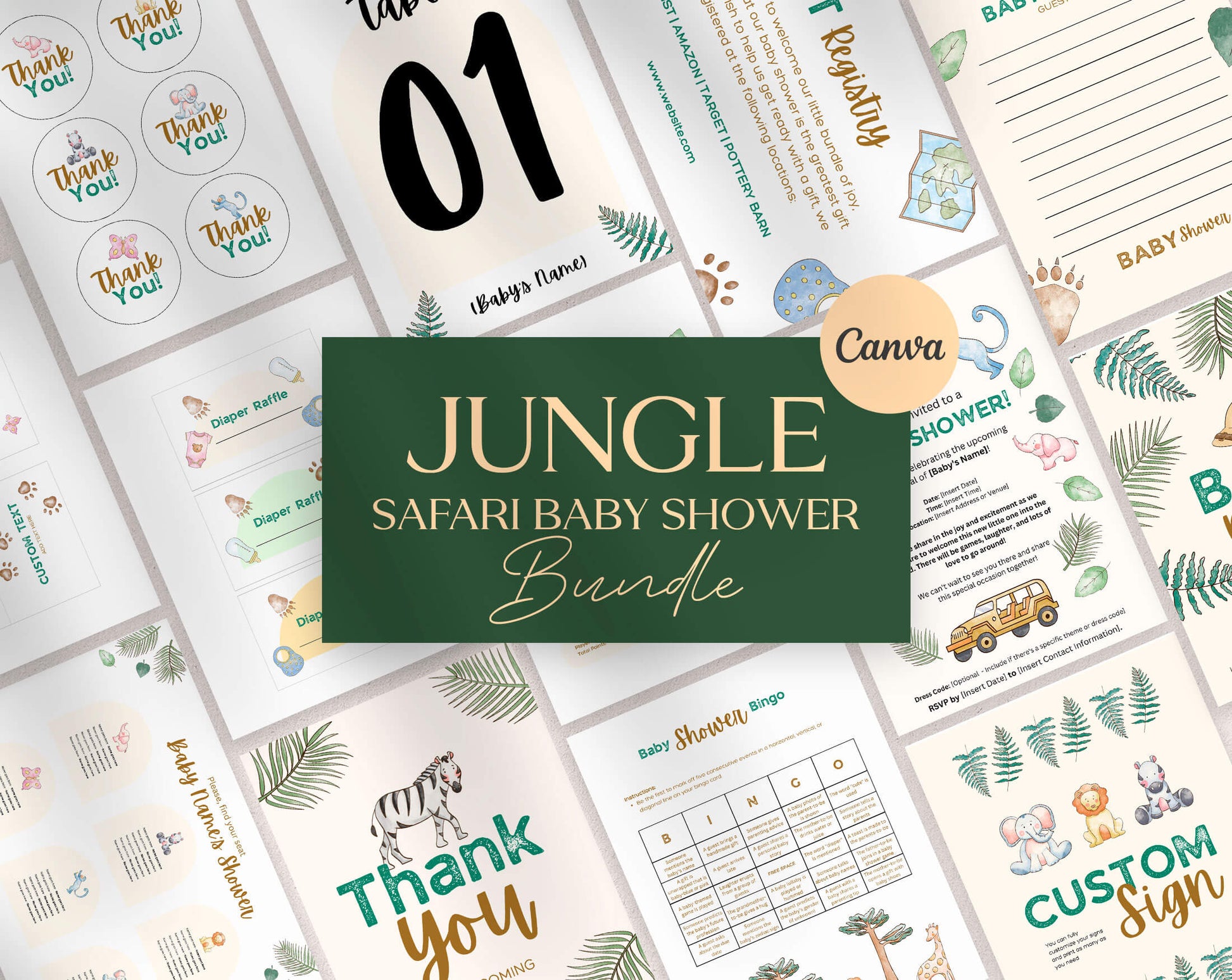 Baby Shower Templates - PLR Bundle