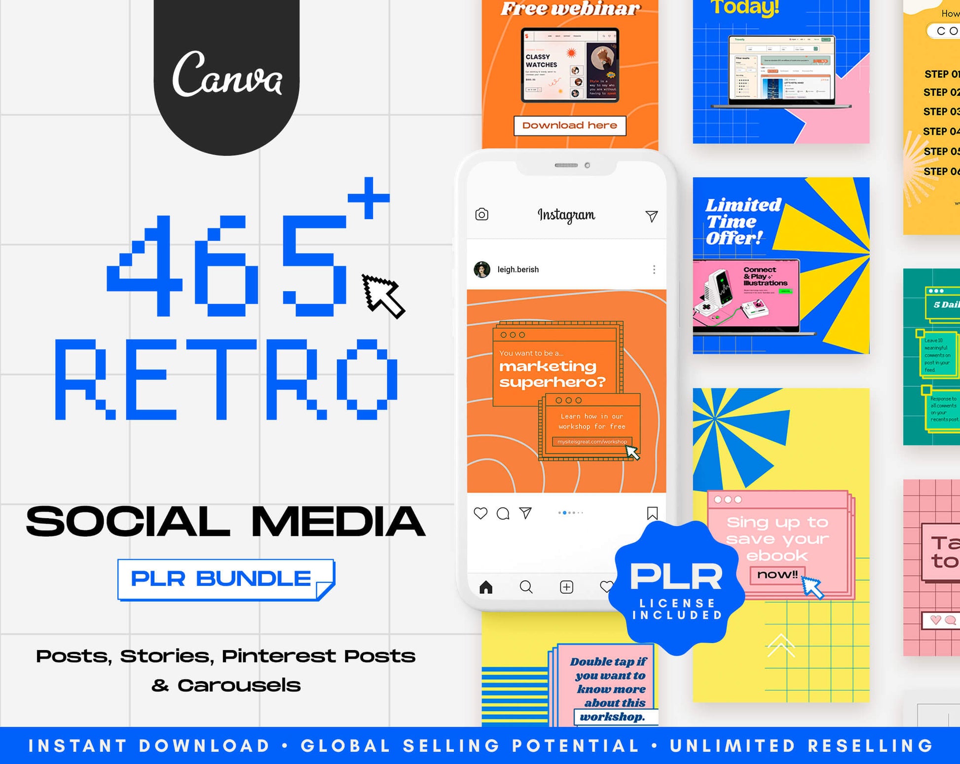 Retro Social Media - PLR Bundle