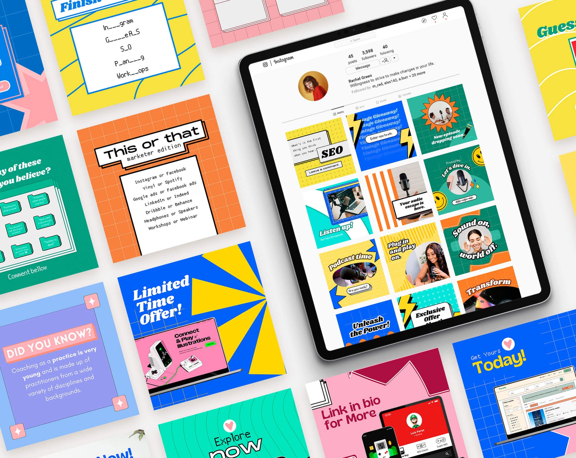 Retro Social Media - PLR Bundle