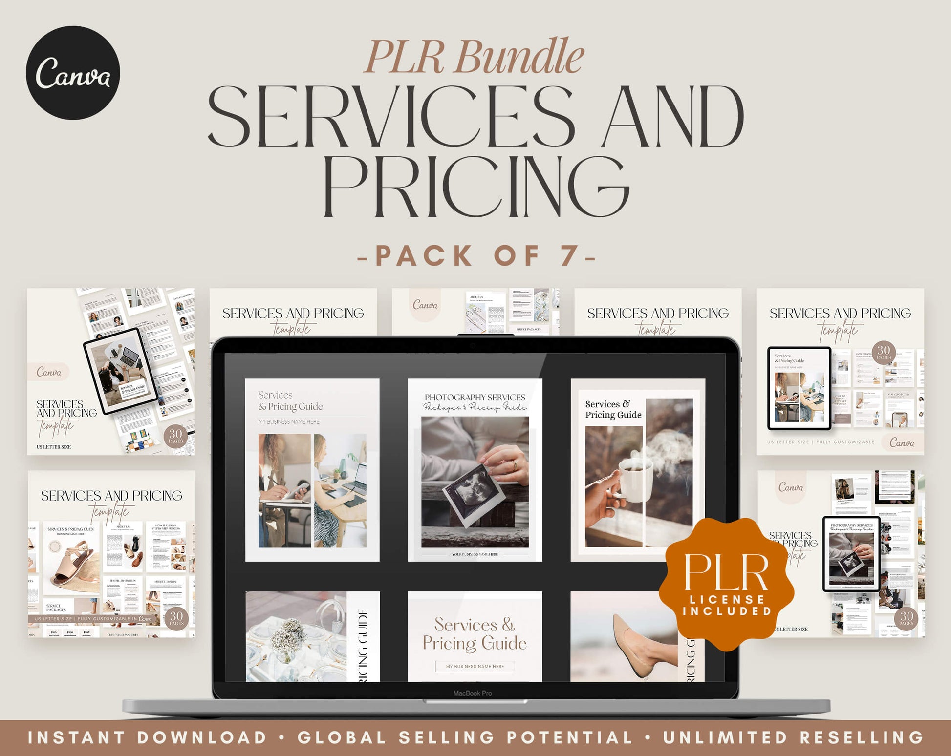 Services and Pricing - PLR Bundle
