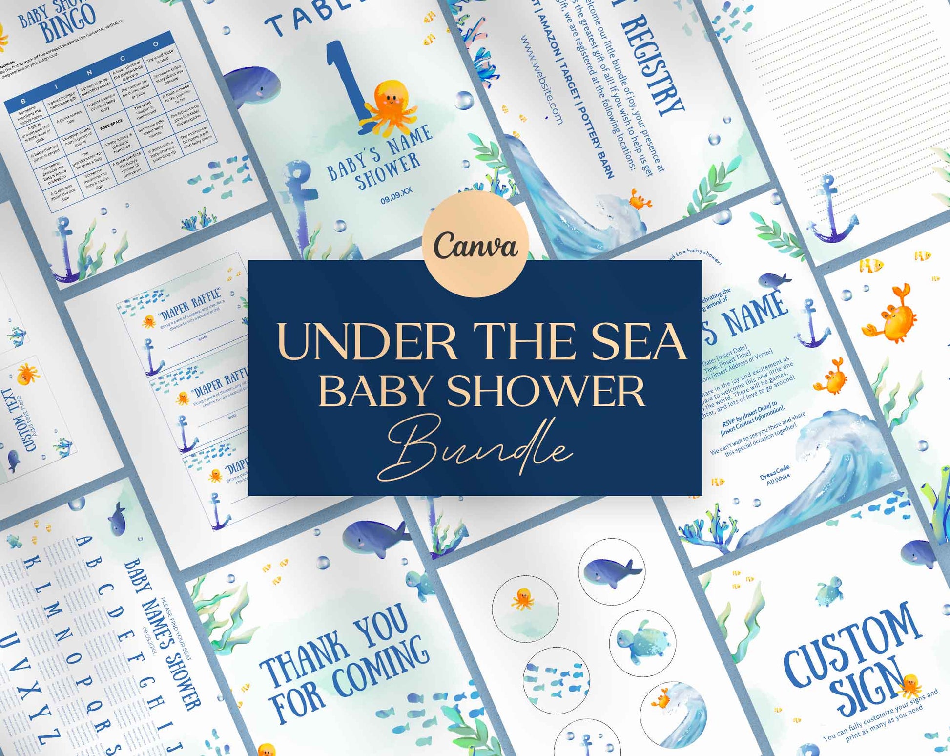 Baby Shower Templates - PLR Bundle