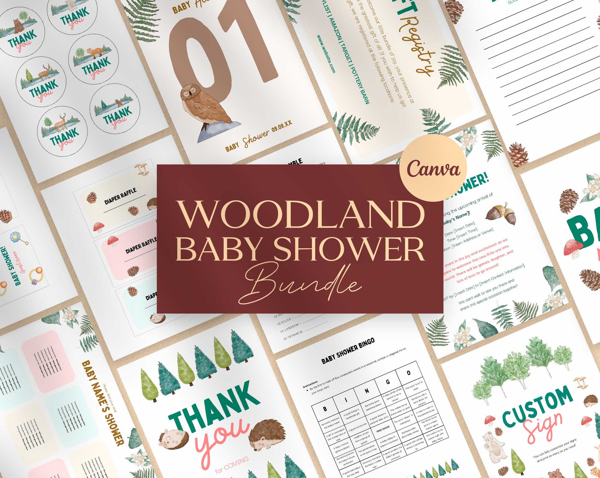 Baby Shower Templates - PLR Bundle